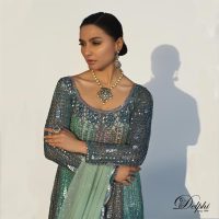 Assymetrical short Anarkali