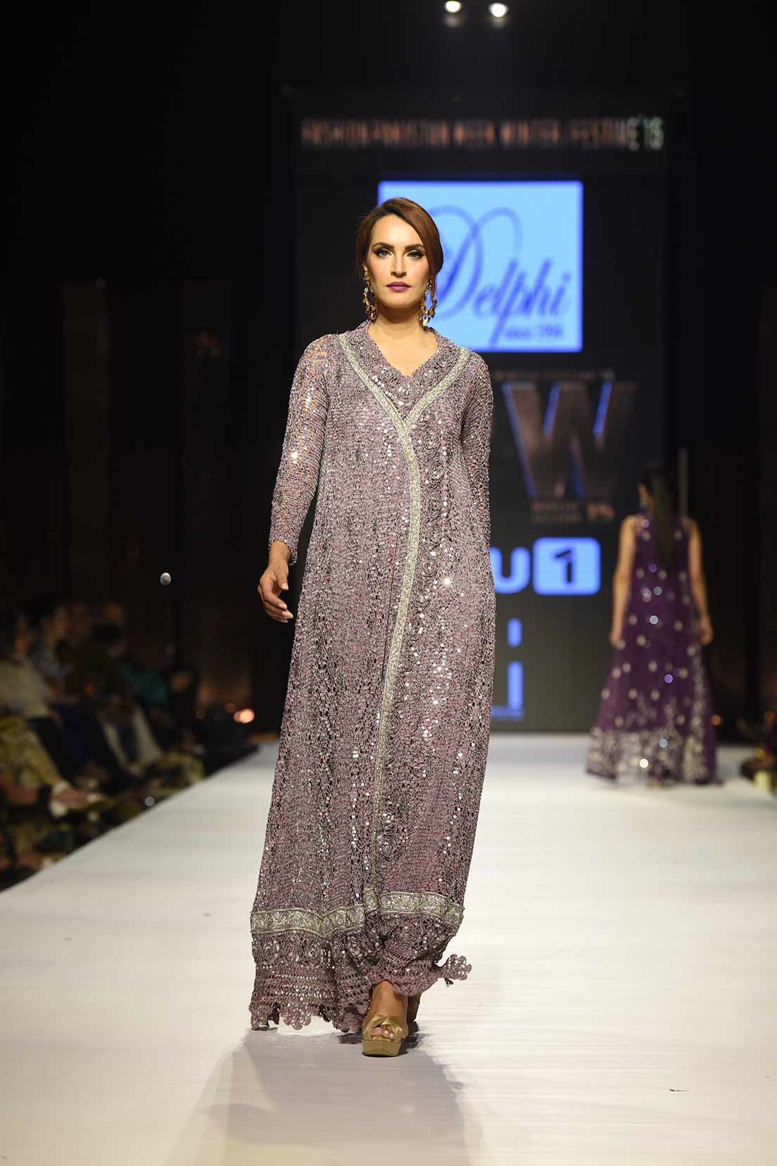 Crochet angarkha with zardozi(Click on image for price on request)