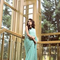 Aqua Trousseau Saree