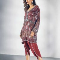 Mix weave short kurta